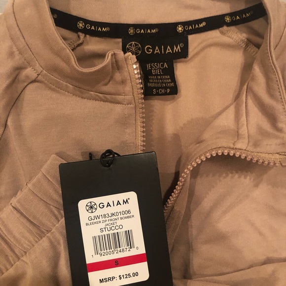 NWT Gaiam X Jessica Biel Bleeker Bomber Jacket SM - Picture 6 of 7